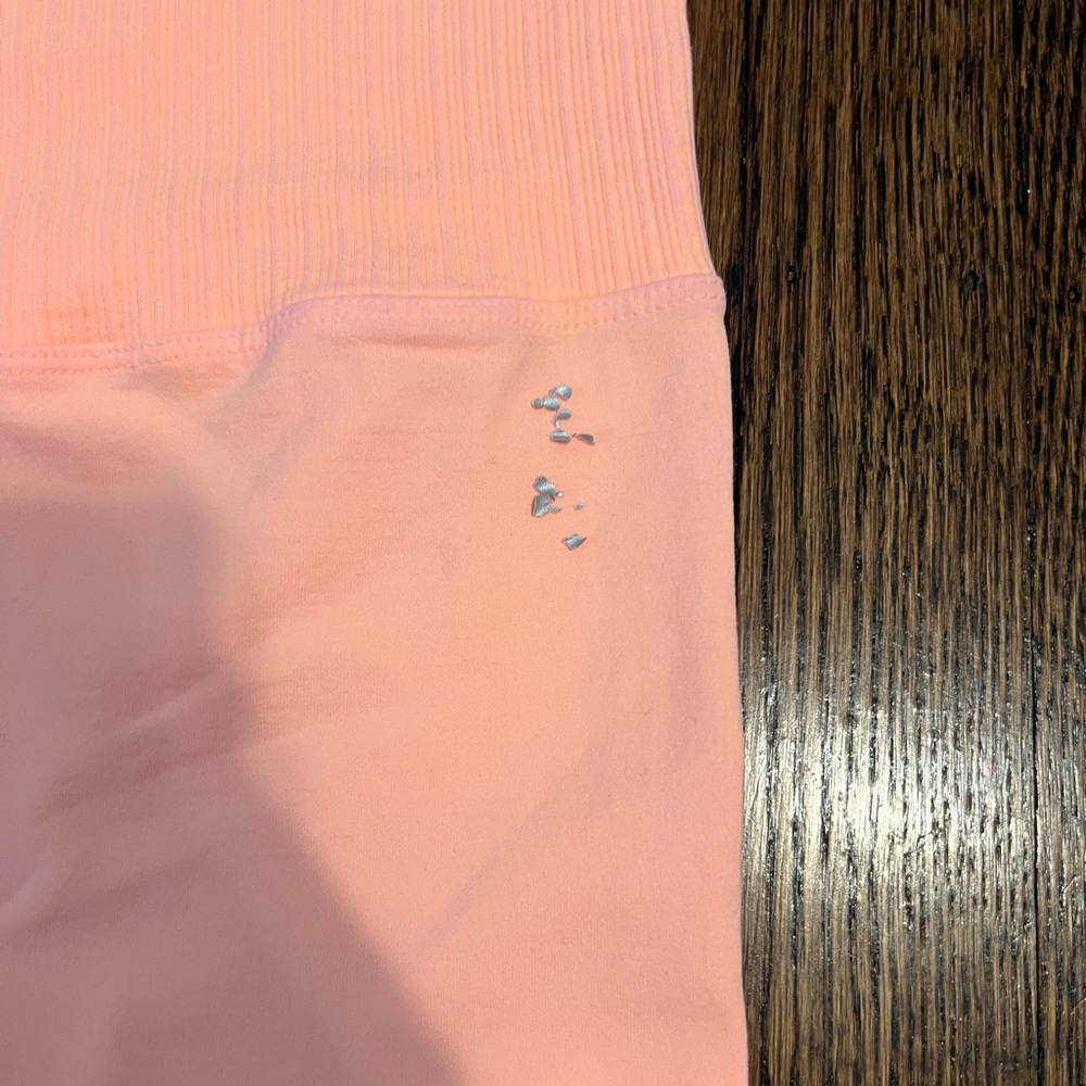 NWOT Free People Good Karma Orange Leggings - Picture 4 of 5